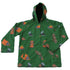 Foxfire Big Boys Green Grey Camping Print Hooded Lined Raincoat 8-10 - SophiasStyle.com